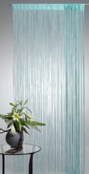 Haus und Deko Fadenvorhang Türkis mit Lurex Stangendurchzug Bild 2