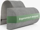 Well B4 Nackenrolle mit Gegengewicht - Grau Memory Schaum Bild 2