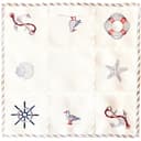 matches21 HOME & HOBBY Tischdecke NINA Maritime Stickerei Polyester 30x30 cm Bild 2