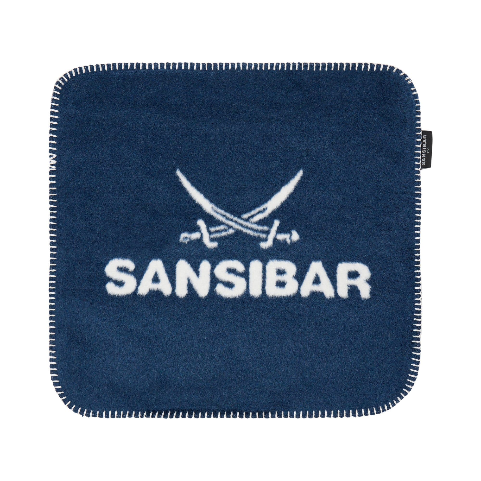 Sansibar Sylt Jacquard Kissenbezug Doubleface Blau/Weiß 50x50 cm - Bild 2