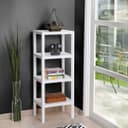 Luxury Bites Badregal Weiß 4 Ablagen Kunststoff Regal Bild 2