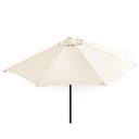 habeig Halbrunder Sonnenschirm Beige Wandschirm für Balkon Bild 2