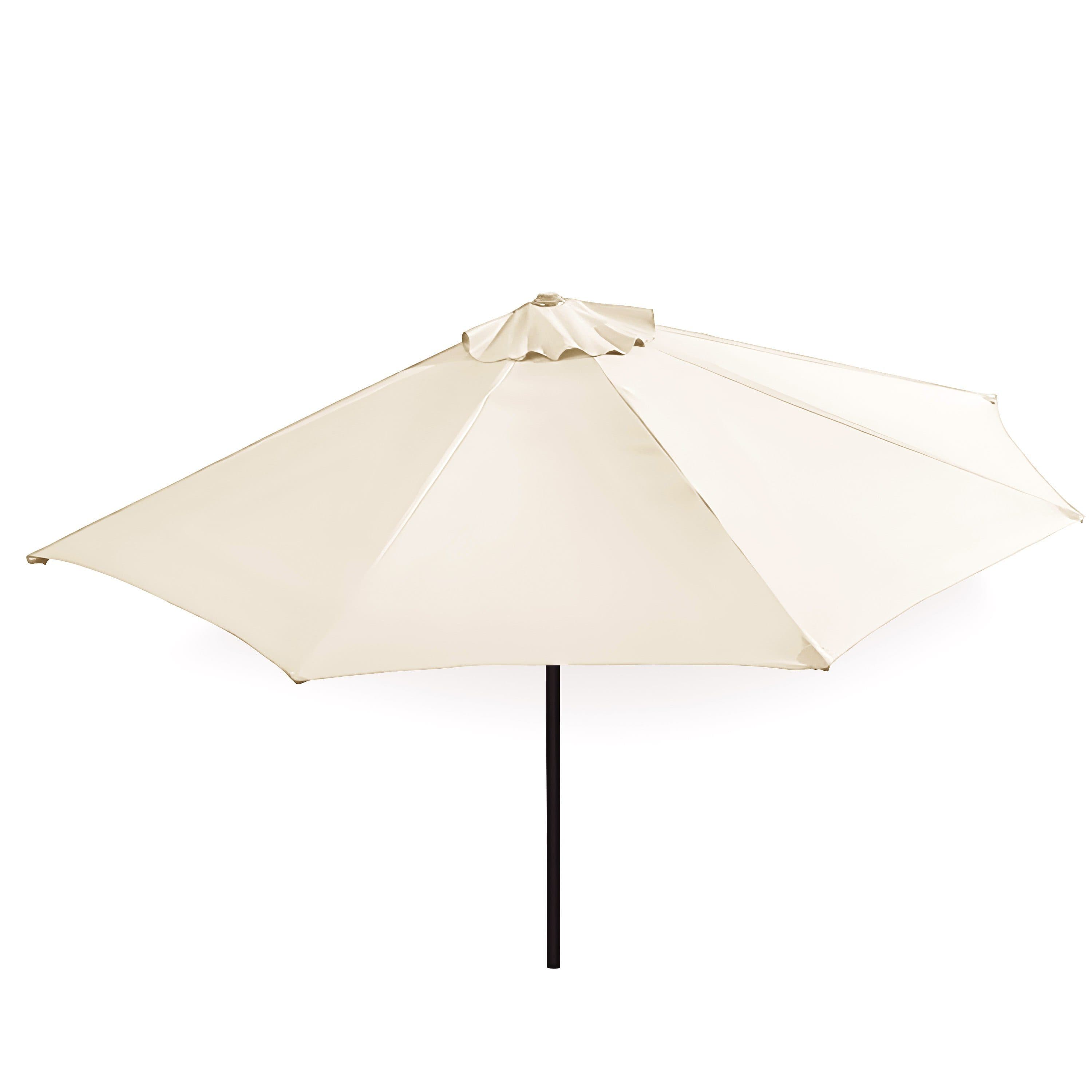 habeig Halbrunder Sonnenschirm Beige Wandschirm für Balkon - Bild 2
