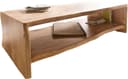DELIFE Couchtisch Live-Edge Akazie Natur Bild 2