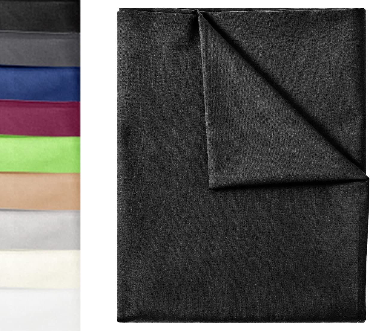NatureMark Bettlaken 100% Baumwolle Schwarz - Bild 2