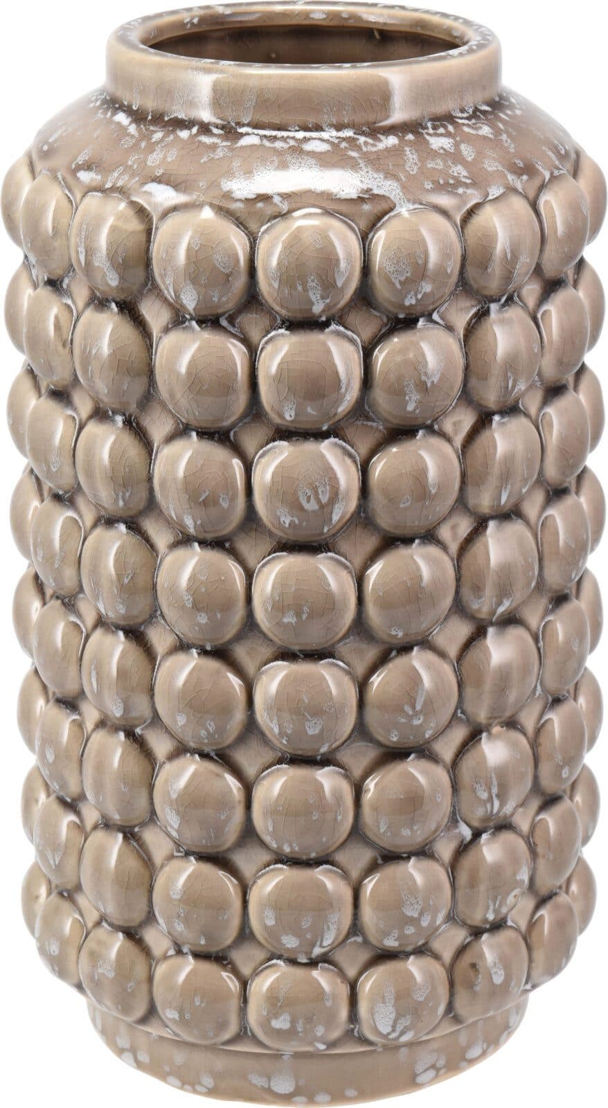 Koopman Dekovase Vase mit Bubble-Effekt Beige - Bild 2
