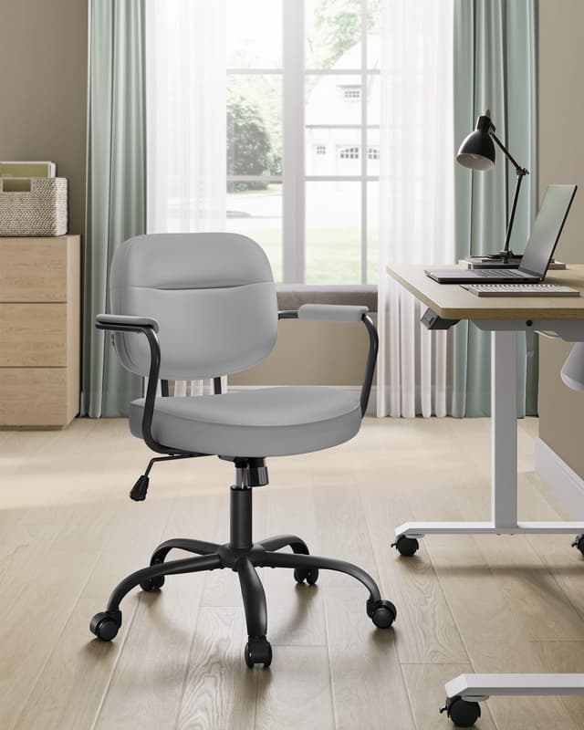 SONGMICS Ergonomischer Bürostuhl mit Verstellbaren Armlehnen und Wippfunktion