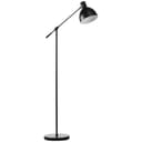 HOMCOM Stehlampe Schwarz Höhenverstellbar Industrie-Look Bild 2