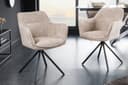 riess-ambiente Polsterstuhl VERONA Beige mit Armlehne und Drehfunktion Bild 2