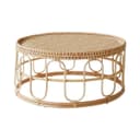 Tikamoon Couchtisch Samson aus Rattan Braun Bild 2