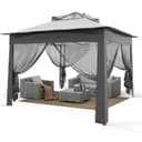 Puluomis Faltpavillon 3x3m Faltbar mit Moskitonetz Bild 2