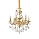 Ideal Lux Gioconda Kronleuchter 6-flammig Gold Kristall LED Bild 2