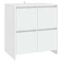vidaXL Sideboard Weiß 4 Türen Holzwerkstoff Bild 2