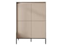Compleo Kommode FLORE Beige 4-türig mit geriffelter Front Bild 2