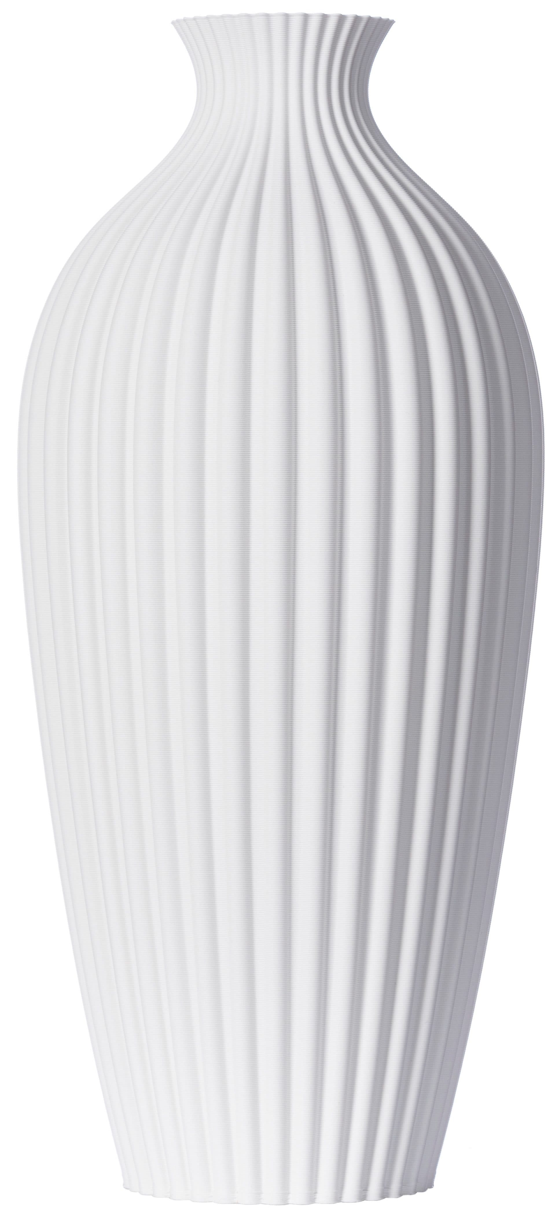 3D Vase Dekovase Saskia XL Weiß Nachhaltige Bodenvase - Bild 2