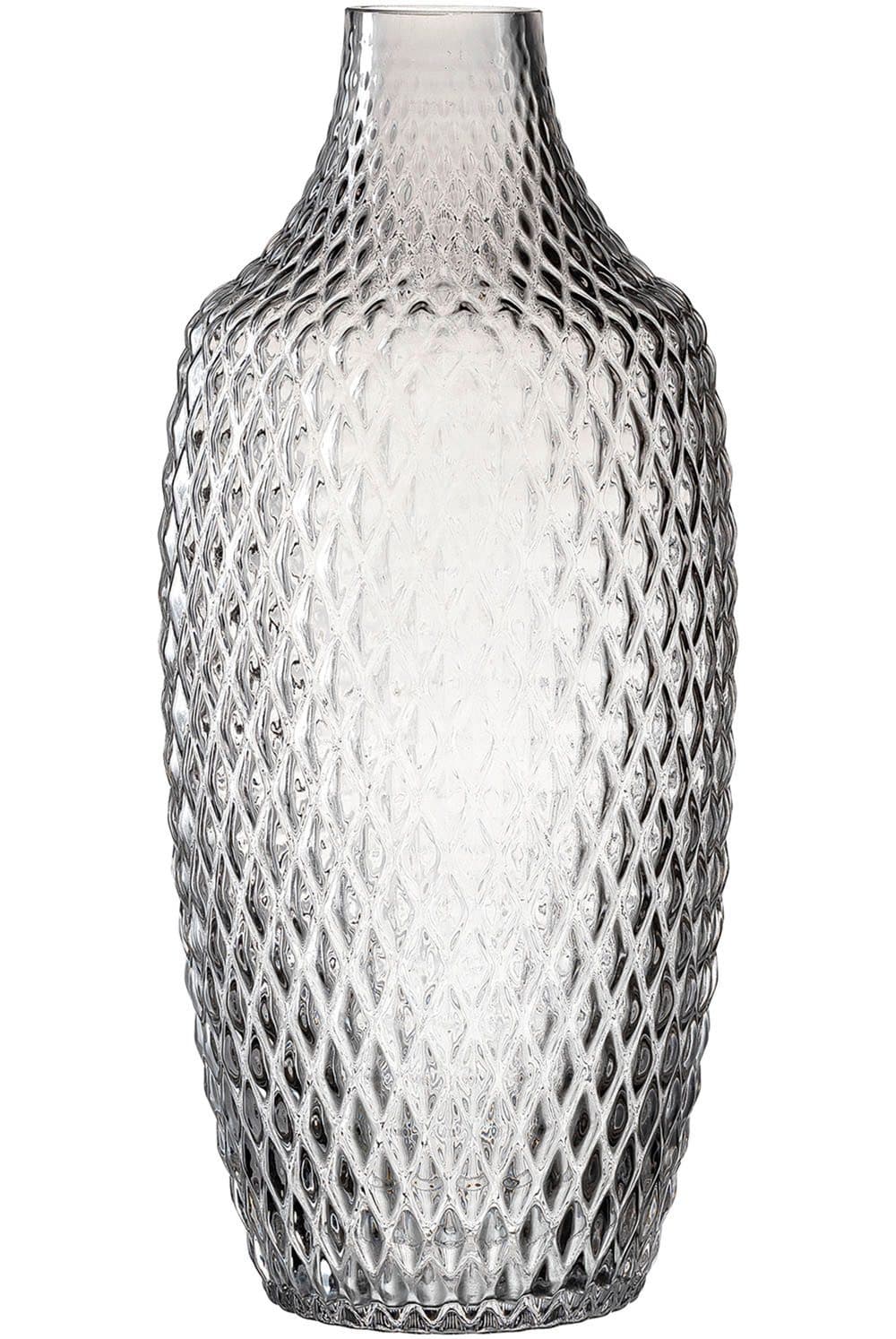 Leonardo Tischvase Poesia Grau Glas Relief-Optik - Bild 2