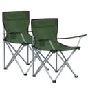 SONGMICS Campingstuhl 2er Set Klappstühle Grün Bild 2