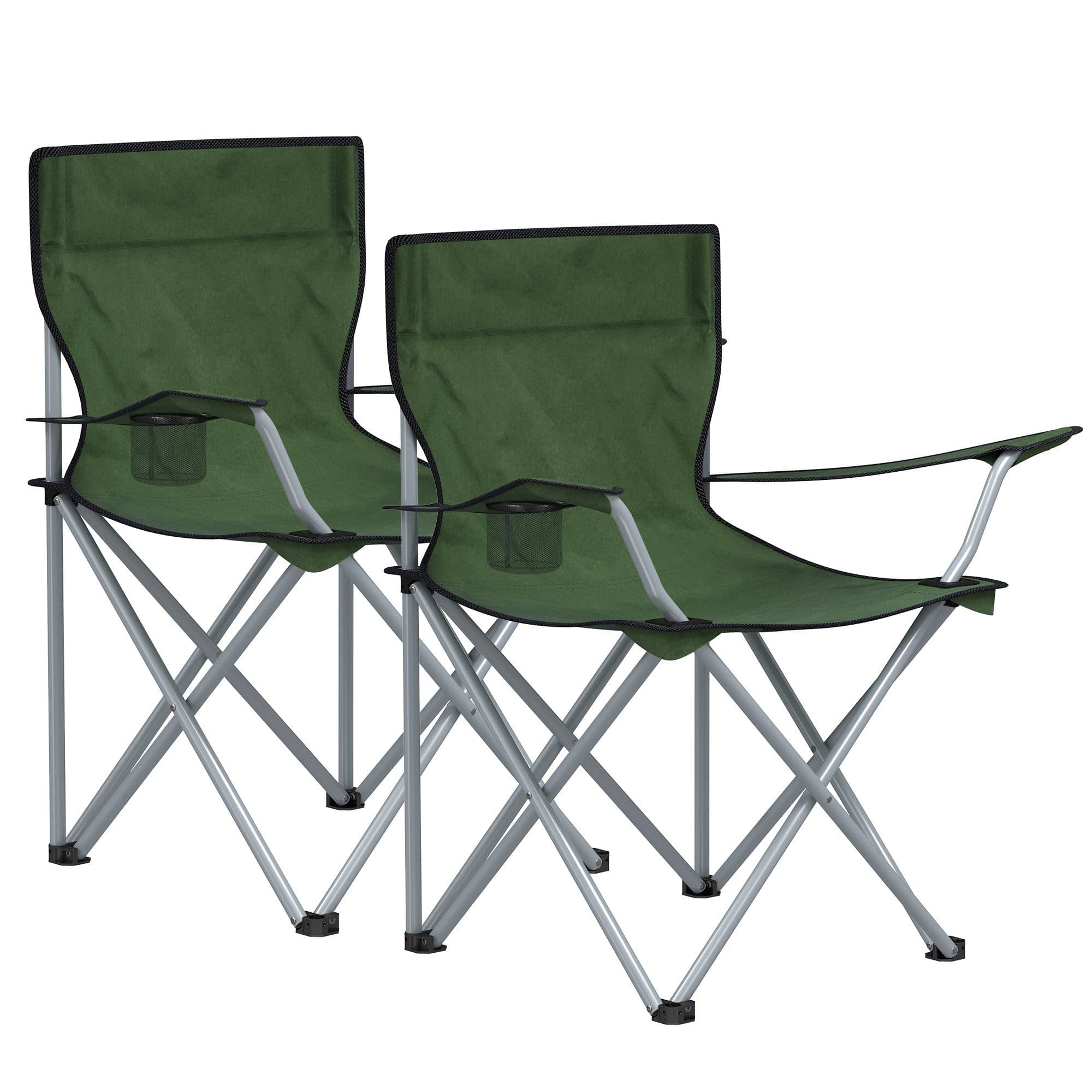 SONGMICS Campingstuhl 2er Set Klappstühle Grün - Bild 2