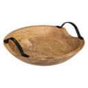 Atmosphera Dekoschale Mangoholz 30 cm mit Metallgriffen Bild 2