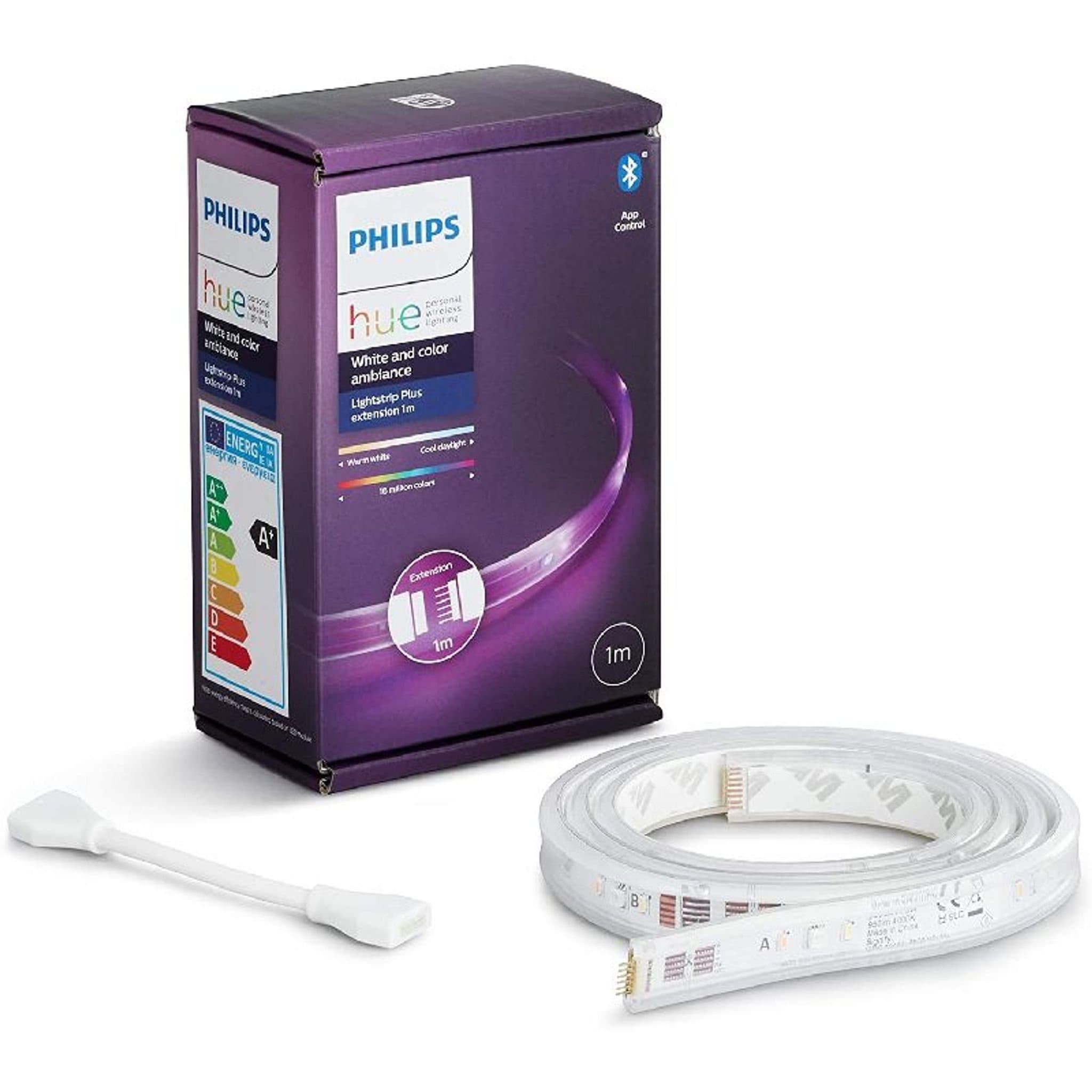 Philips Hue Lightstrip Plus 1m Erweiterung Bluetooth RGBW Weiß
