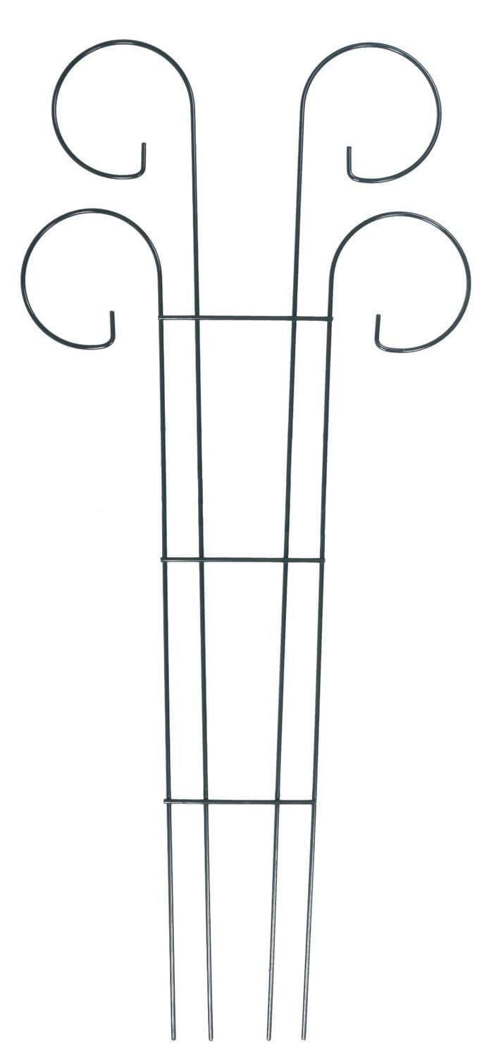 BURI Spalier Metall-Blumenspalier 90x41cm Rankgitter Pflanzenstütze