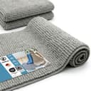 HELLSER Badematte DANA Grau Chenille rutschfest waschbar Bild 2