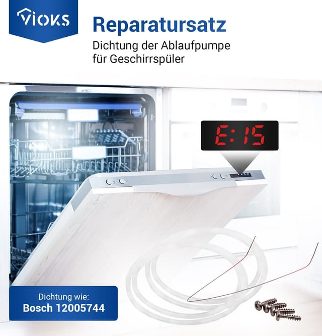 VIOKS Geschirrspüler Doppel Dichtung Set Reparatur E15