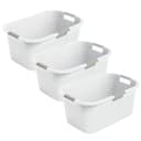 ROTHO Wäschekorb 3er-Set 40L COUNTRY Weiß Kunststoff Bild 2