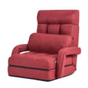 COSTWAY Relaxsessel Liegebett Klappbar Rot Bild 2