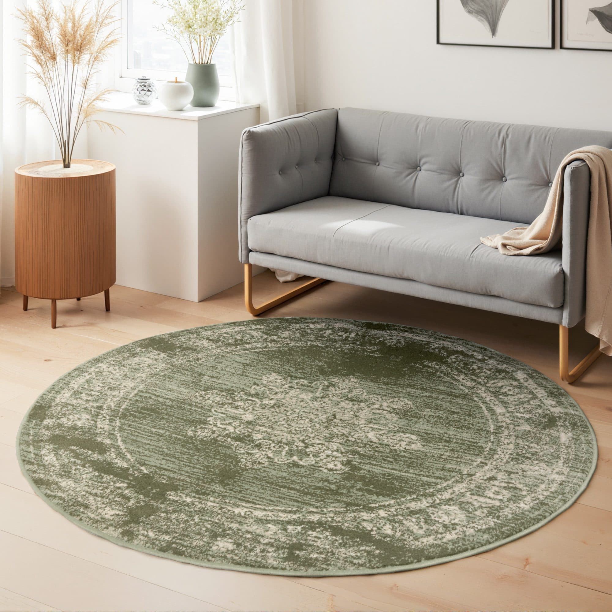 Hanse Home Teppich Lydia Rund Mint 160 cm Polypropylen - Bild 2