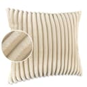 Kisska Dekokissen LILLI BIG CORD Velour Ambiente dekorieren, Kissenüberzug ohne Füllung BIG-Cord UNI 40x40cm Einfarbig Creme Bild 2