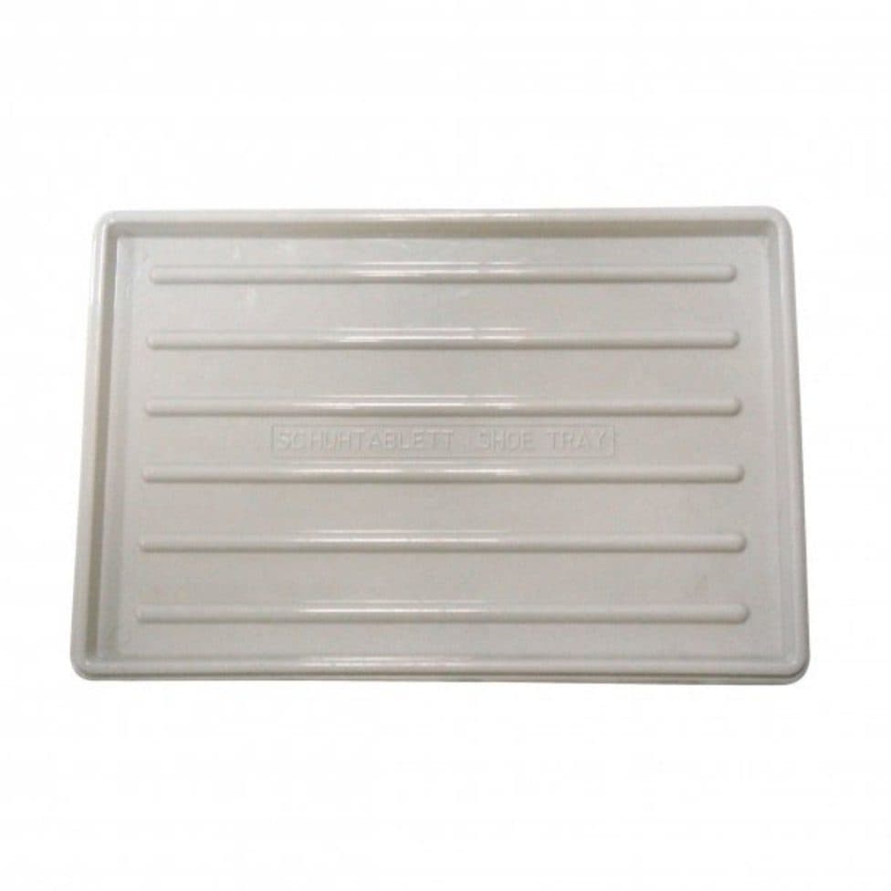 Axentia Schuhabtropfschale Grau/Schwarz Kunststoff