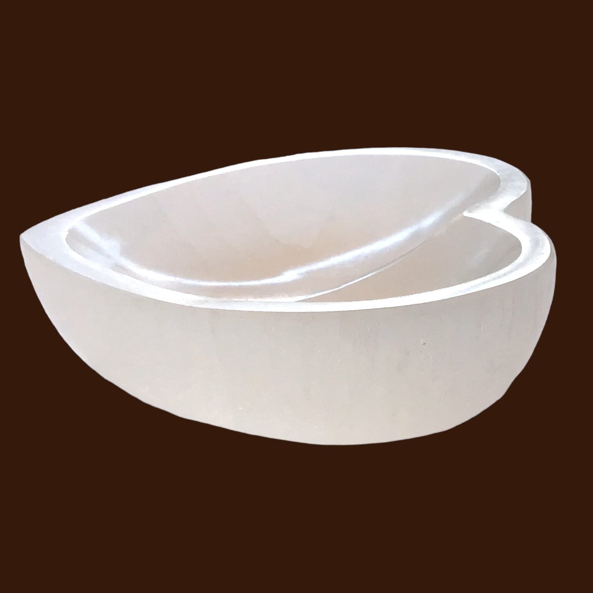 Steinfixx® Dekoschale Selenit Herzschale 10 cm oder 14 cm - Bild 2