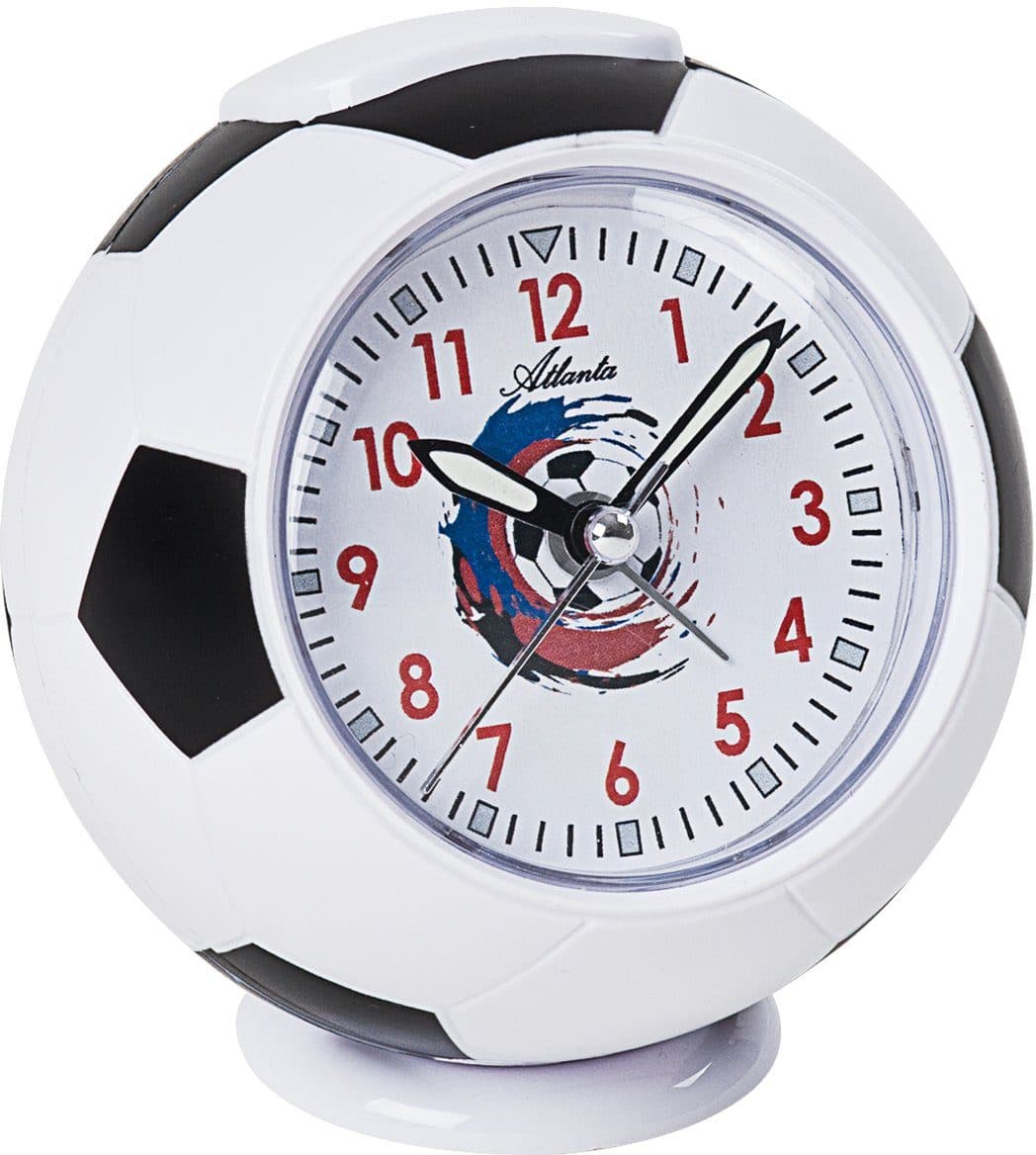 Atlanta Kinderwecker Fußballwecker 1195 Quarzwecker in Fußballform