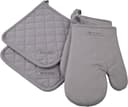 ROSS Topflappen Exclusiv Set 4-tlg. Silber 100% Baumwolle Bild 2