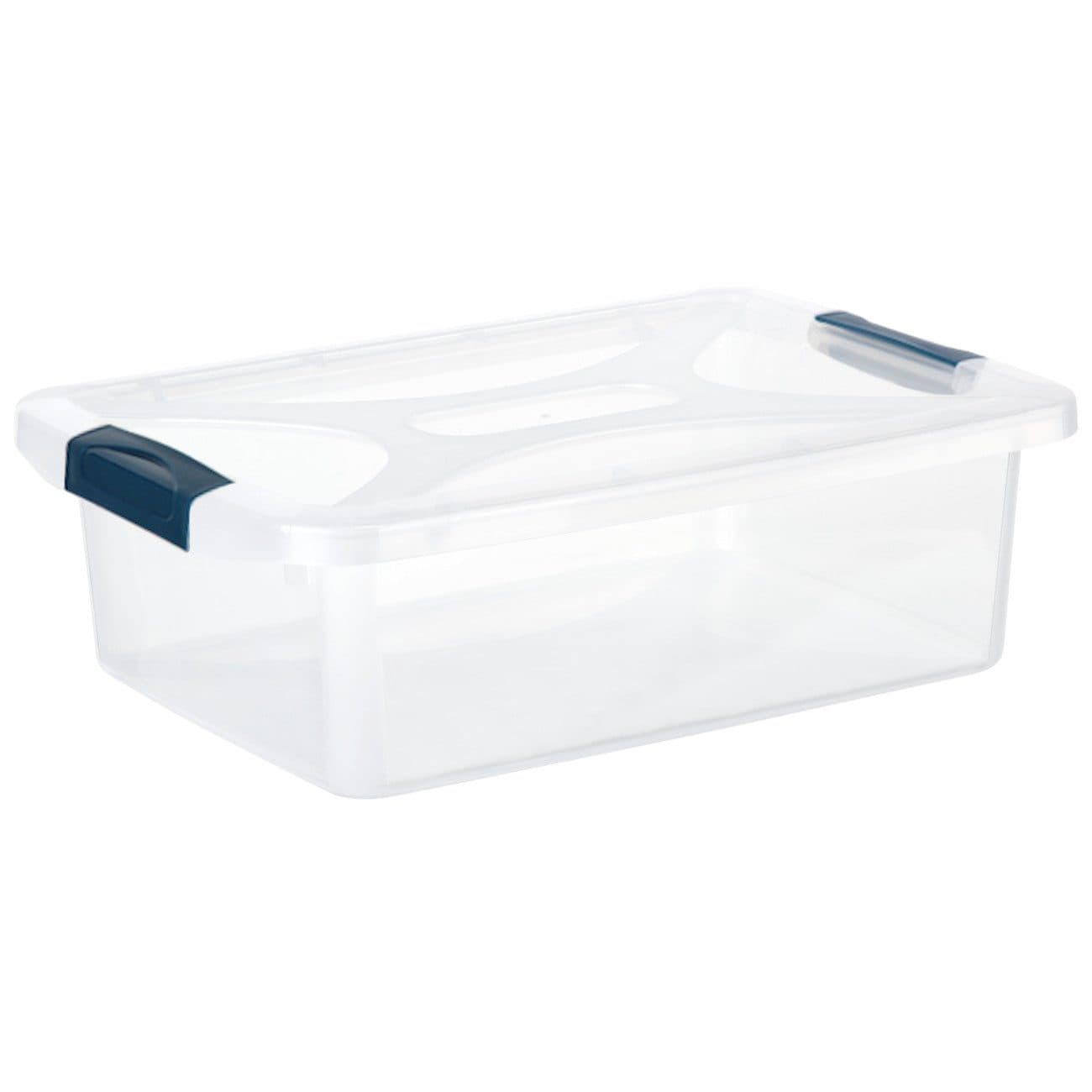 Engelland Aufbewahrungsbox Transparent Weiß mit Deckel - Bild 2