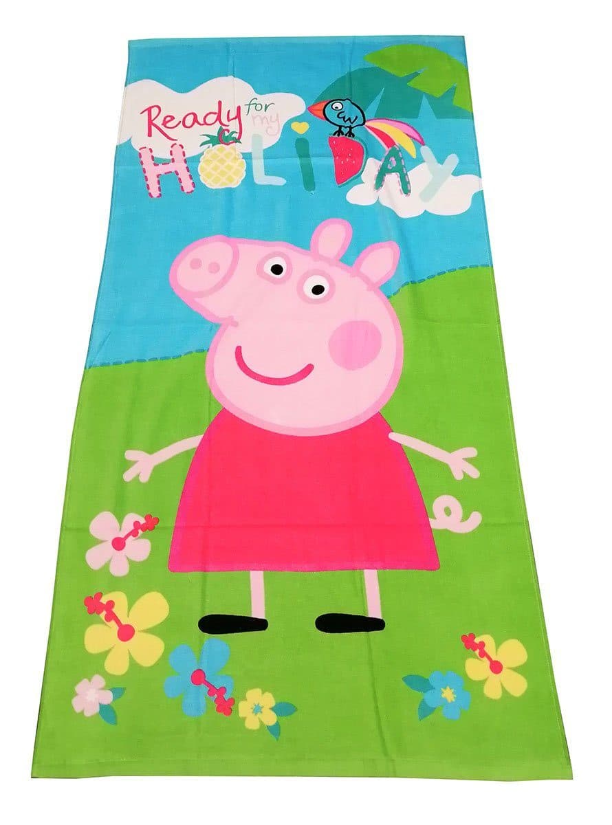 Jerry Fabrics Badetuch Peppa Wutz Frottee 70x140 cm Bunt