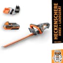 FUXTEC Akku-Heckenschere FX-E1HS20-SET, 20V, 52cm Arbeitsbereich, 2Ah-Akku Bild 2