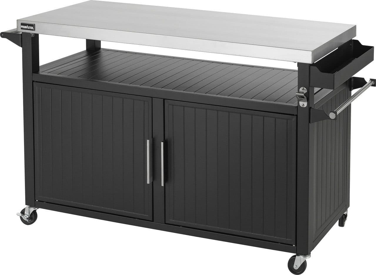 Primaster Grillwagen Napa XXL Universal 2-türig Schwarz - Bild 2