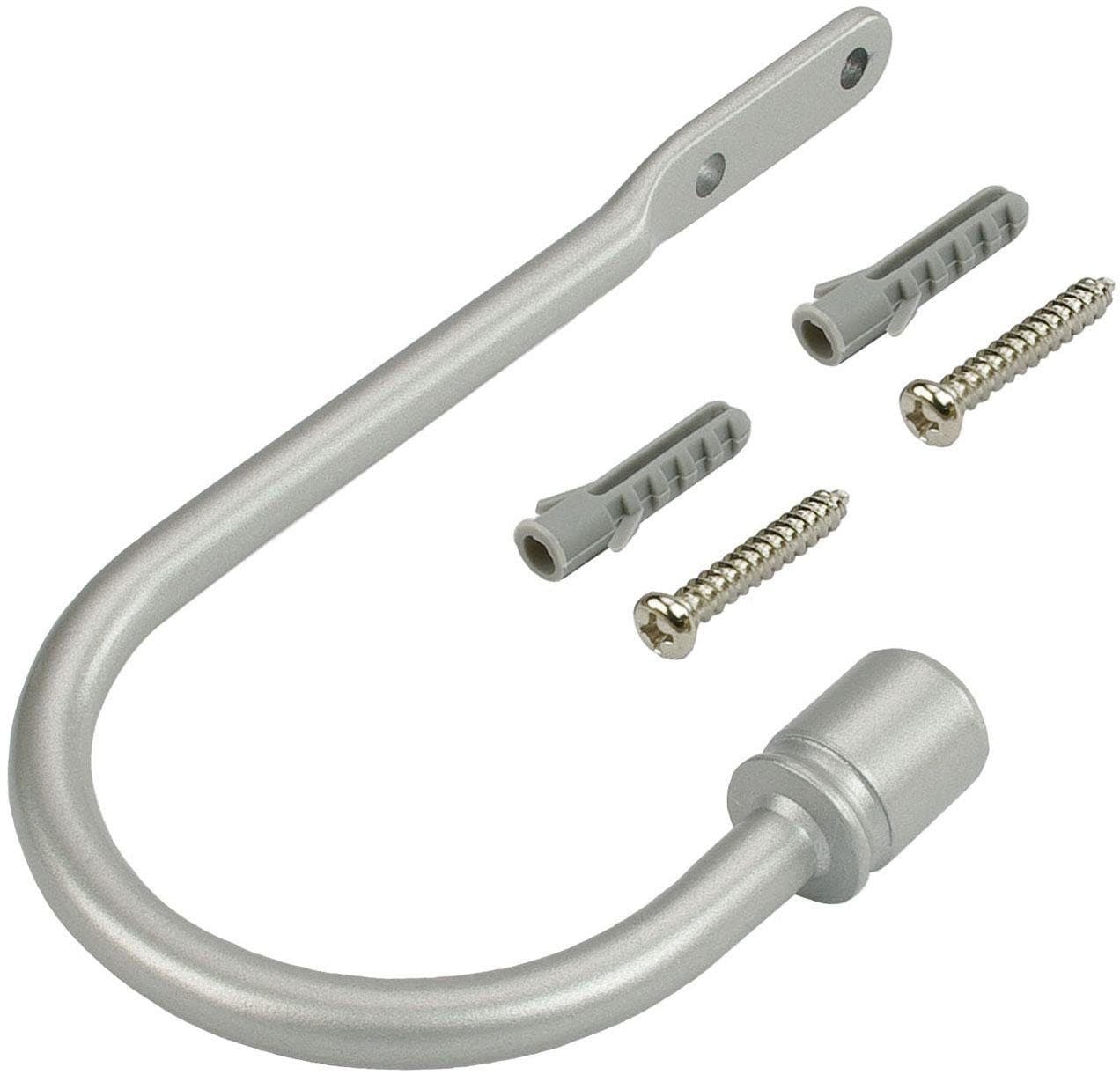 Liedeco Raffhalter Silber Metall für Gardinenstangen Ø 16 mm - Bild 2