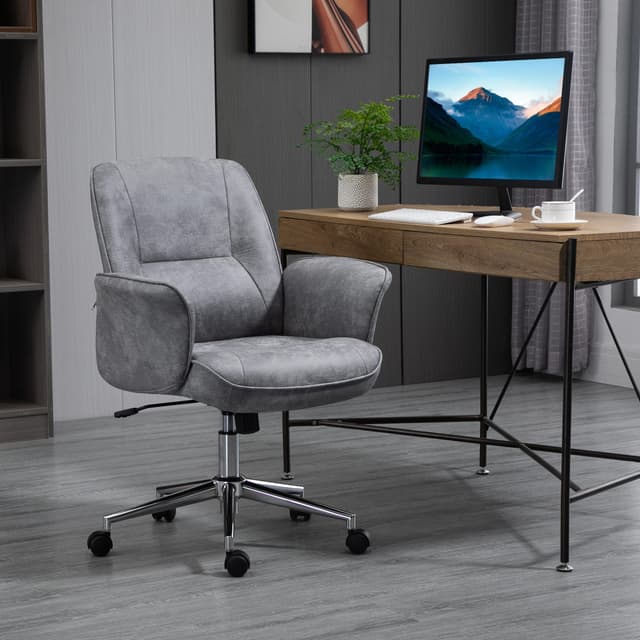 HOMCOM Ergonomischer Bürostuhl mit Polsterung und Gaslift
