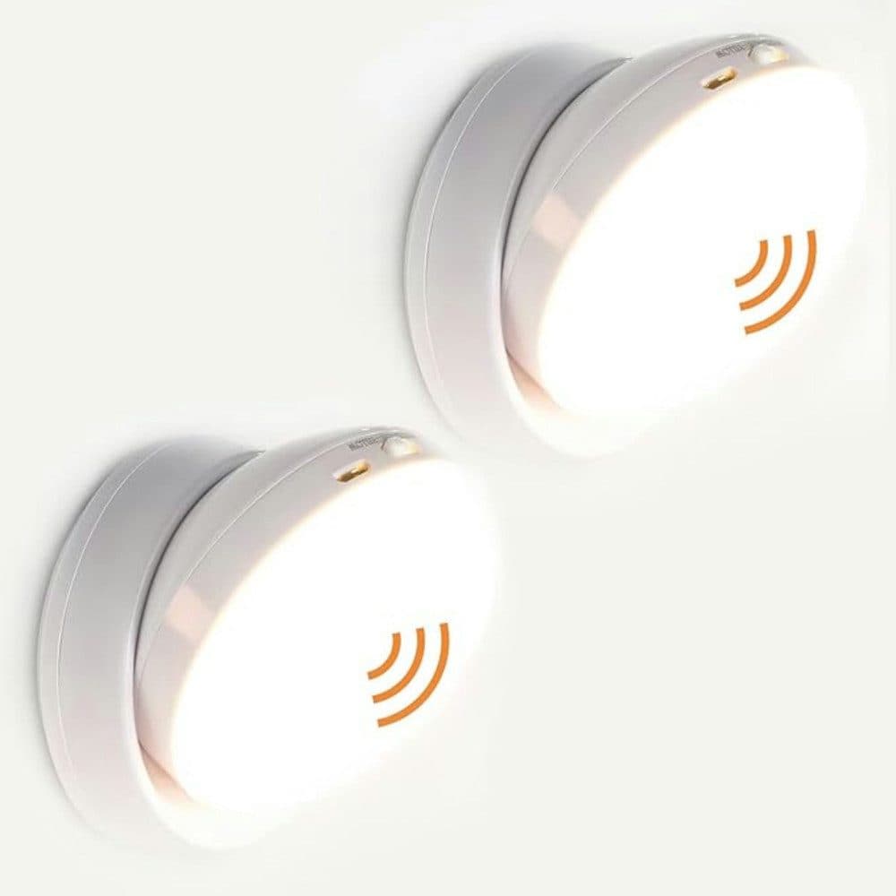AKKEE LED Wandleuchte 360° Bewegungsmelder 2 Stück Warmweiß - Bild 2