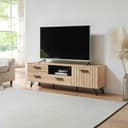 en.casa TV-Schrank Noppen Eicheoptik mit Tür Bild 2