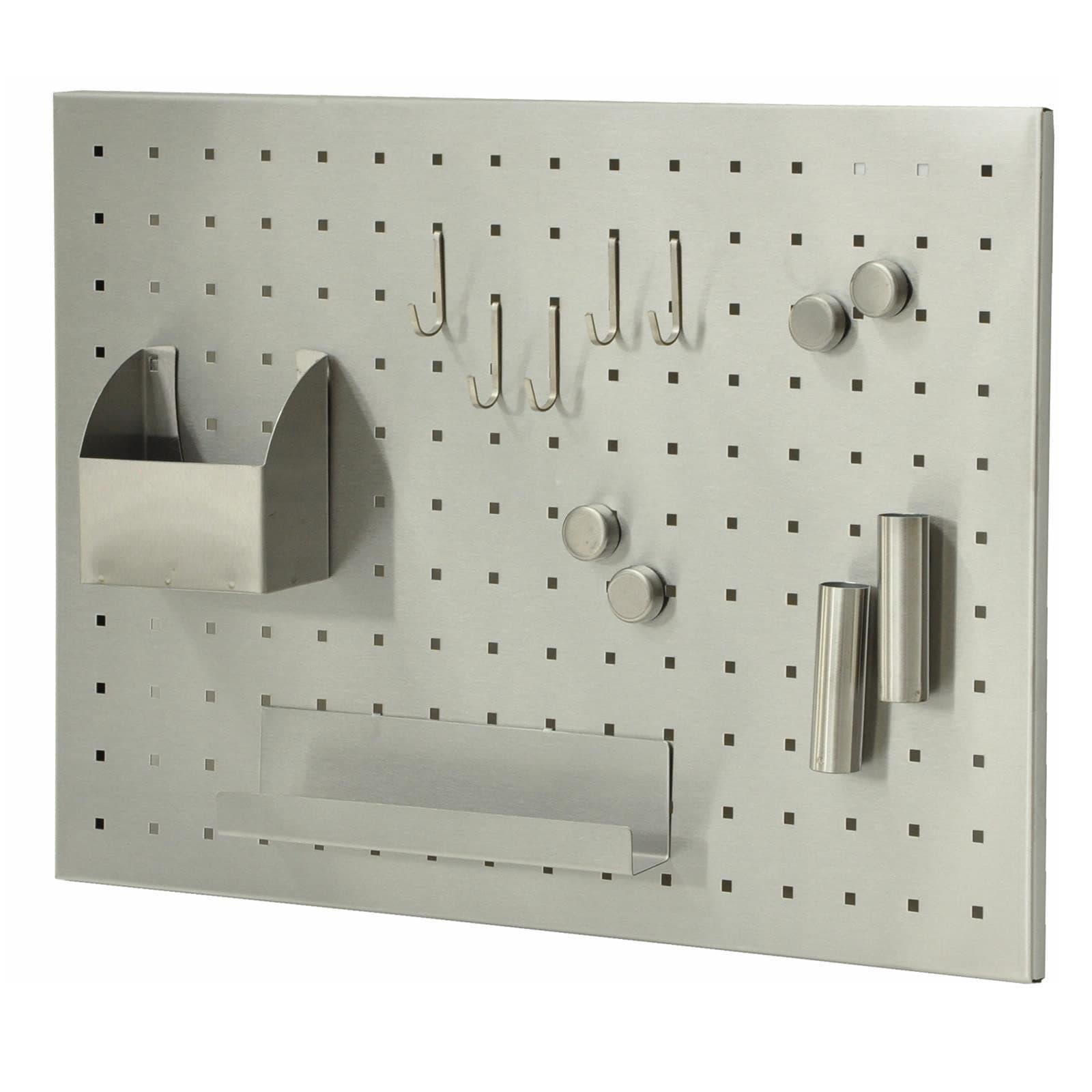 dazikemo Magnettafel Memo-Board aus Edelstahl 50x35 cm