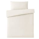 Makian Kinderbettwäsche Set Uni Beige 100x135 cm Baumwolle Bild 2