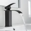 Eumaty Waschtischarmatur Wasserhahn Bad Wasserfall 304 Edelstahl Bild 2
