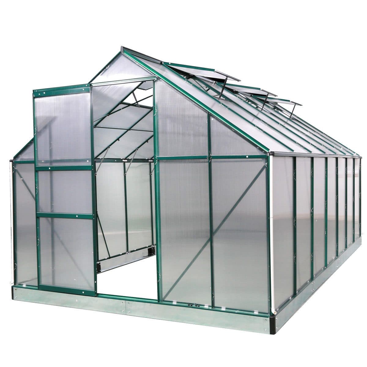 BRAST Gewächshaus Aluminium 490x250x205cm TÜV-geprüft - Bild 2