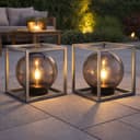 GLOBO LIGHTING LED Solarleuchte Warmweiß 2er-Set Bild 2