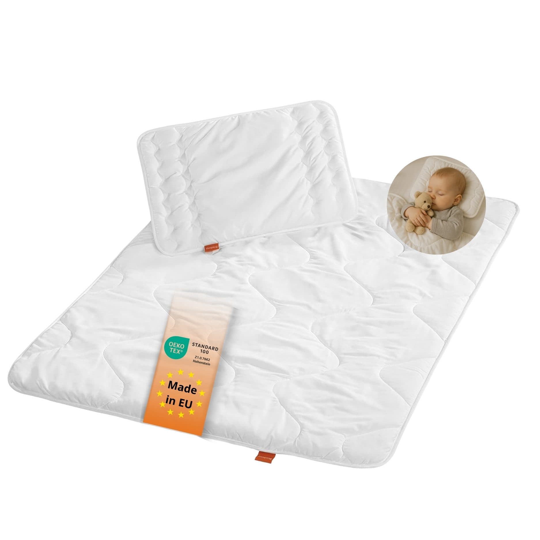 sleepling Kinderbettdecke + Kissen Set Mikrofaser 100x135 cm - Bild 2