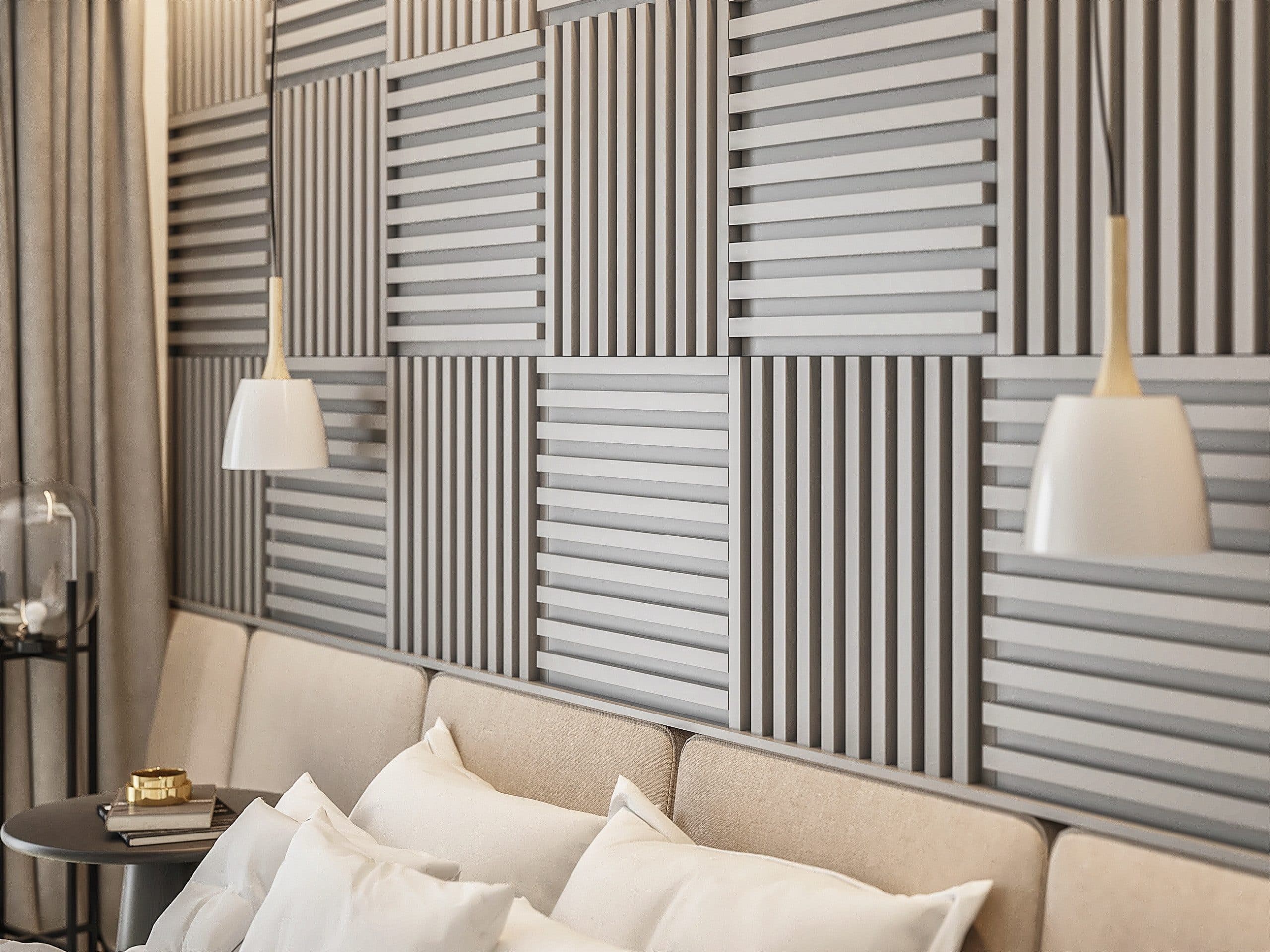 Mebano 3D Wandpaneel 6-tlg. Akustiklamellen Holzoptik - Bild 2